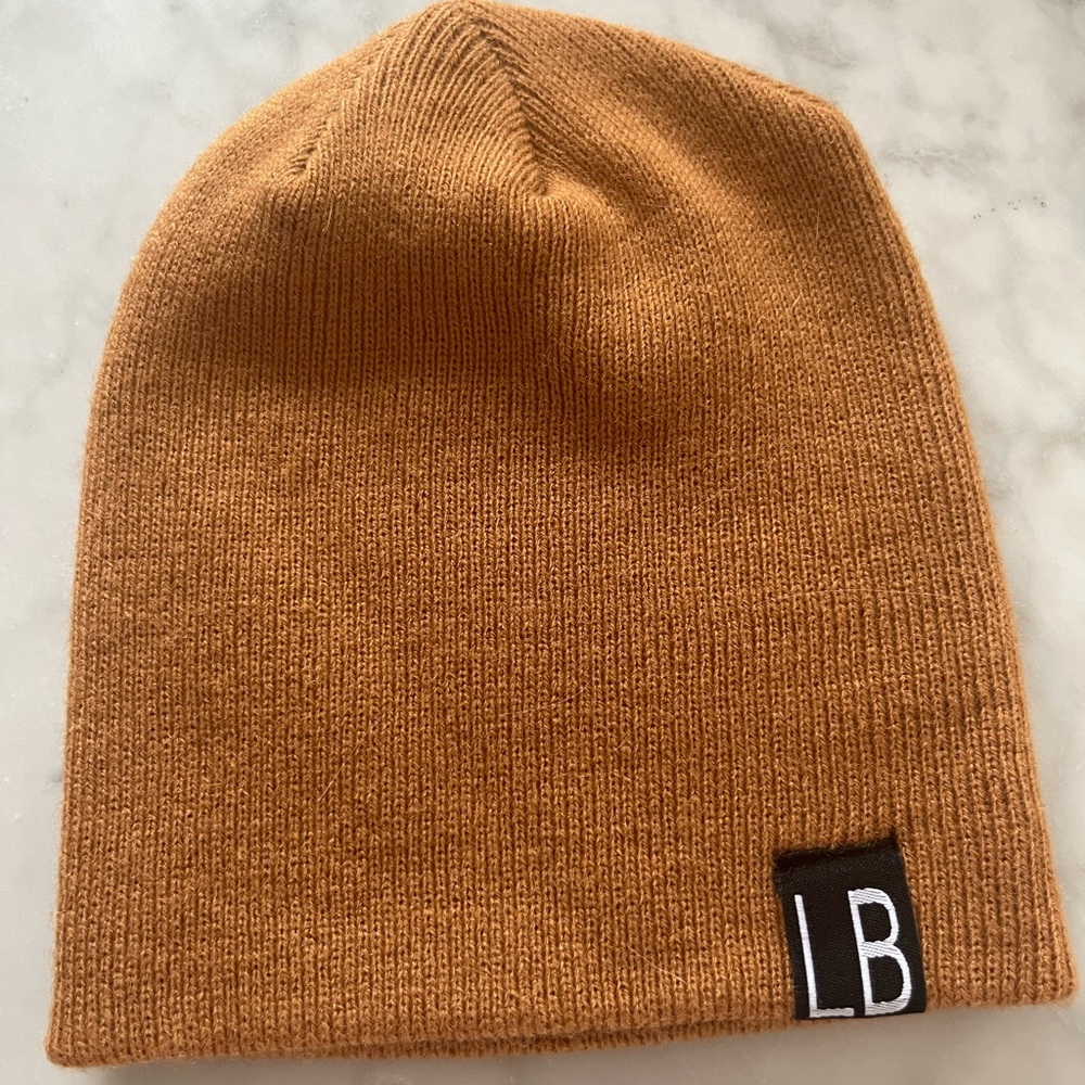 LB Tan Knit Beanie